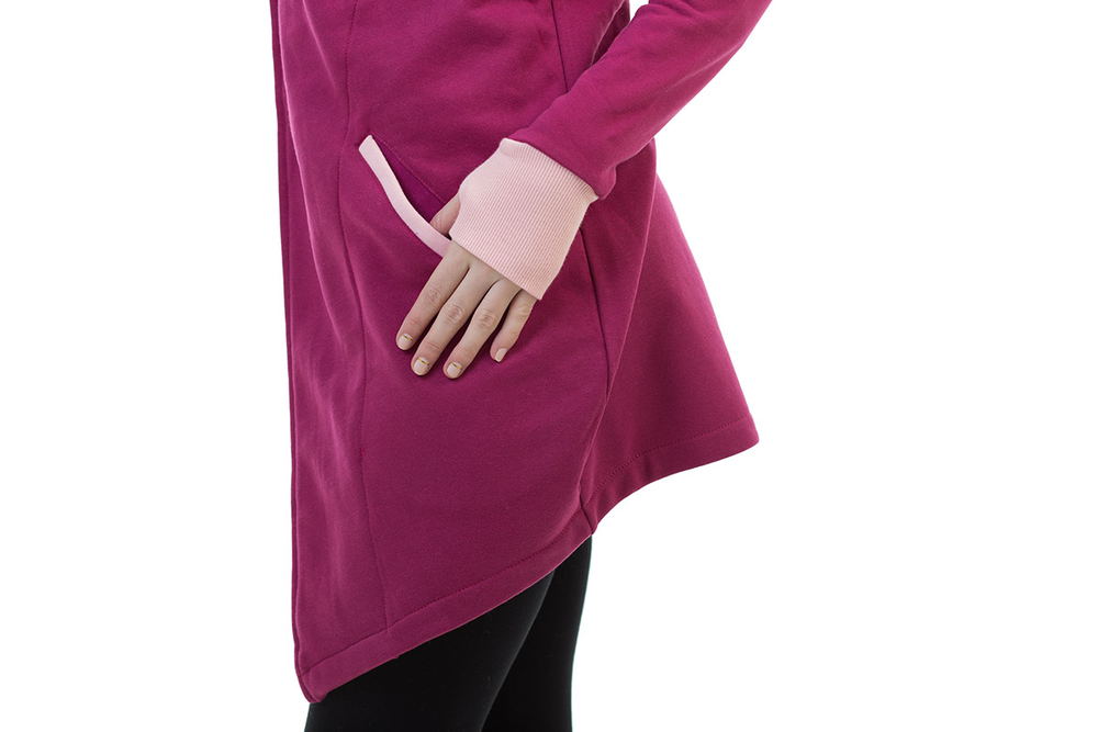 Dámský kardigan bordó