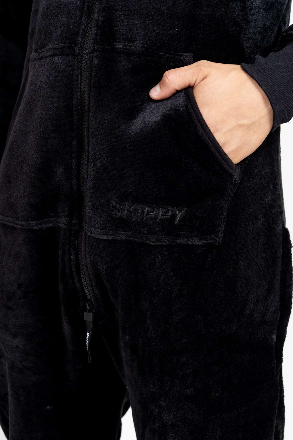 Overal velur black