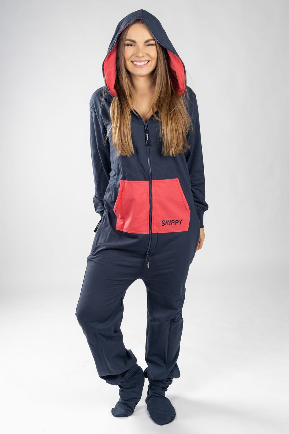 Dupačky light – navy fuchsia