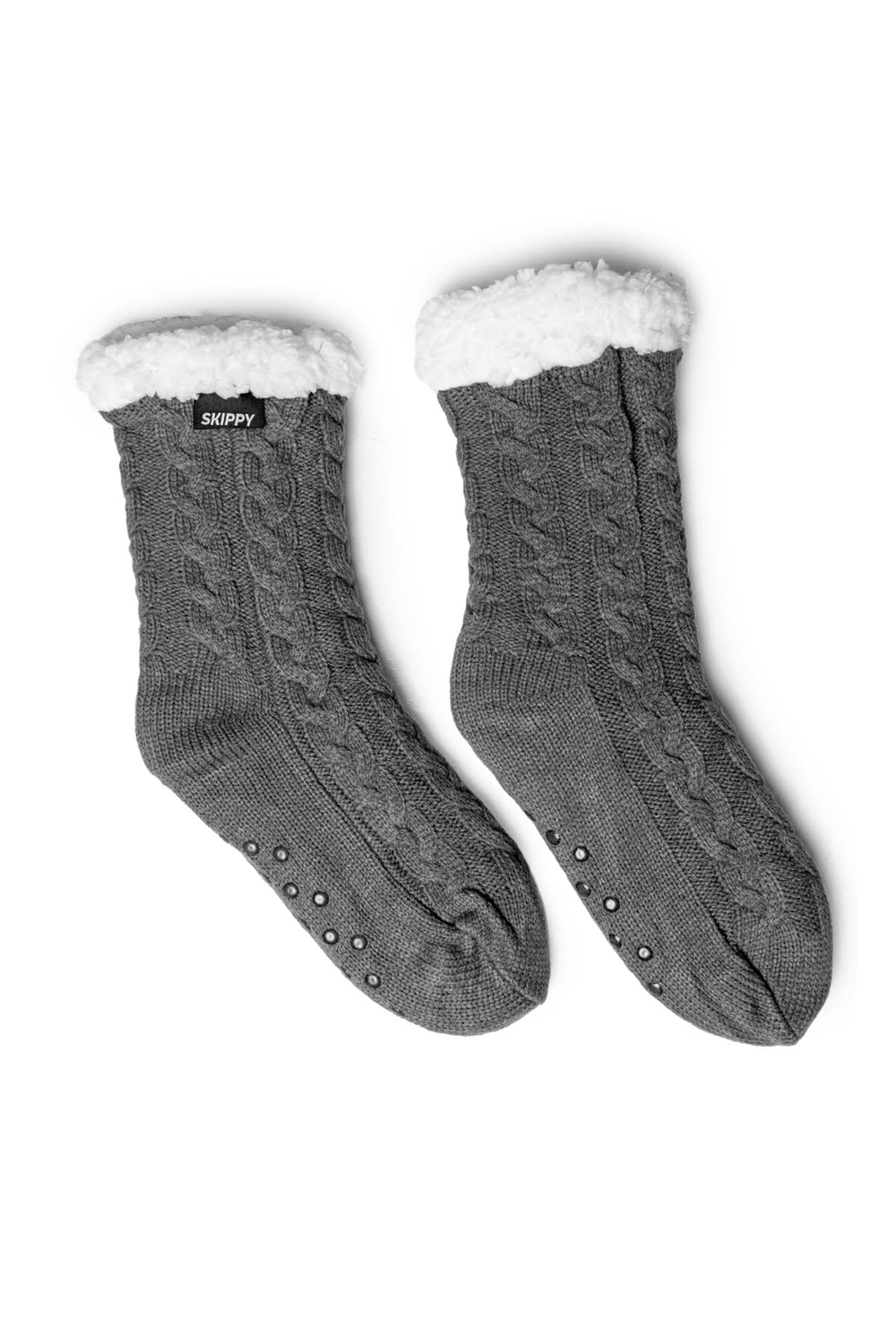 Teplé dámské ponožky šedé