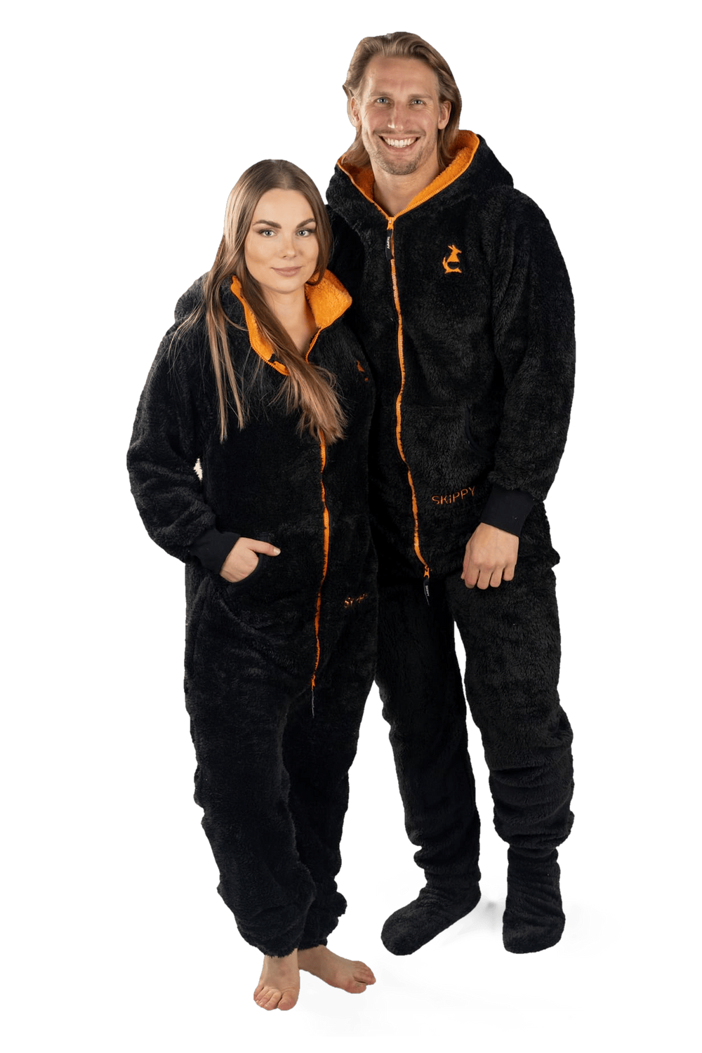 Overal teddy black orange