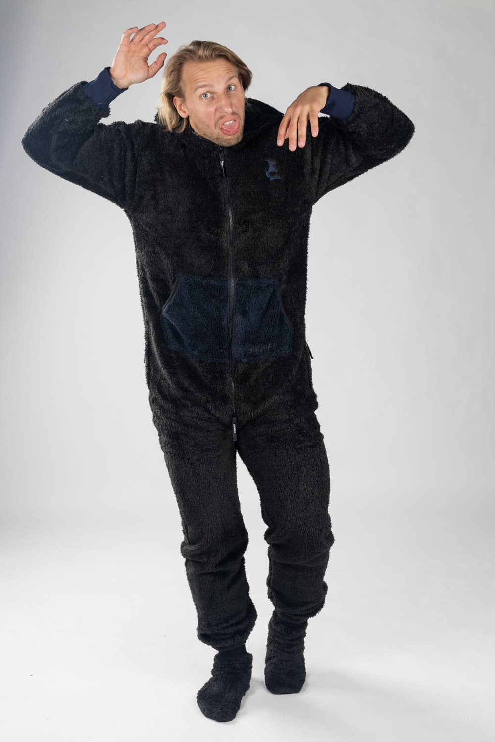 Dupačky teddy black navy