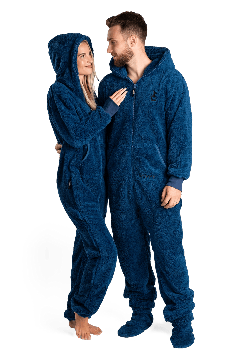 Overal teddy dusty blue
