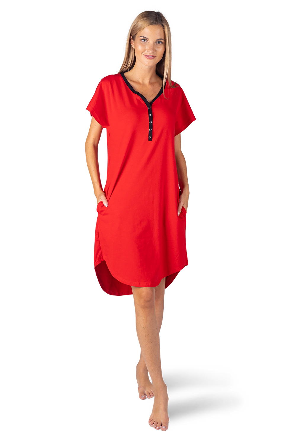 Dámská noční košile red