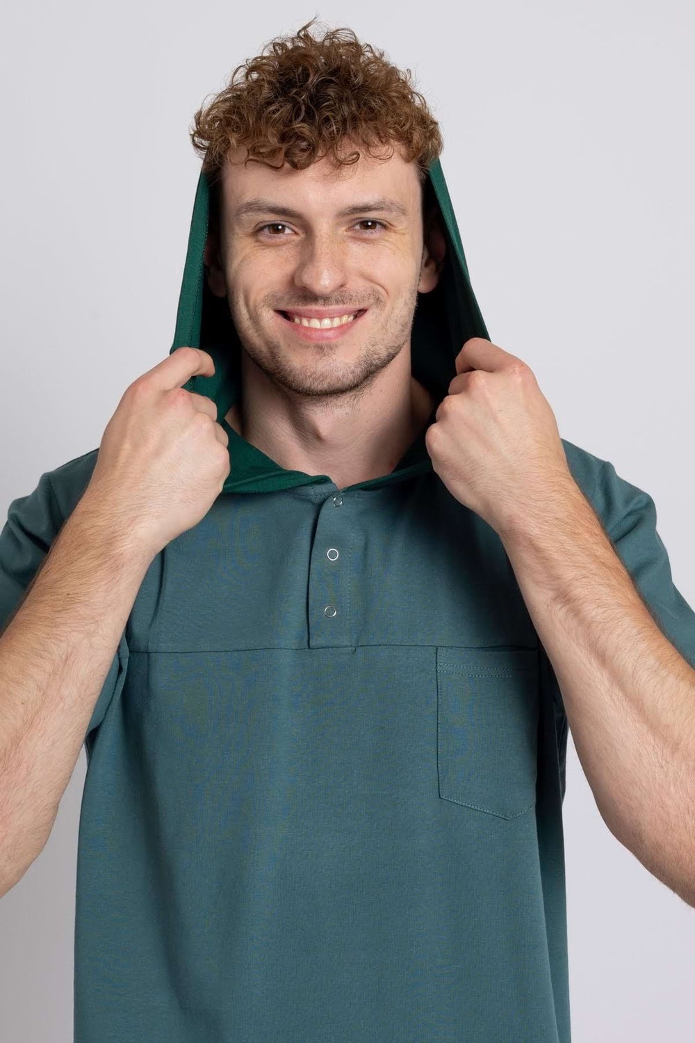 Pánská noční košile dusty pine